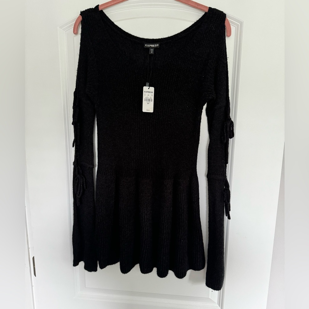 Express Open Arm Tie Sweater